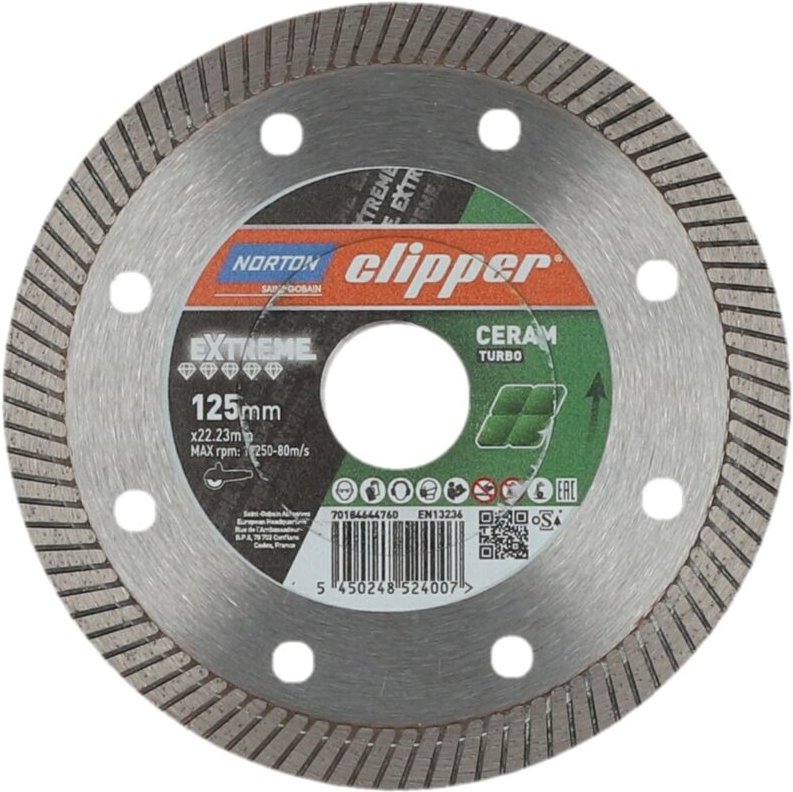 Norton - tarcza d.turbo 125mm clipper extreme ceram