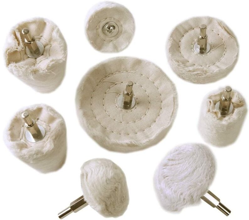 ZVD - Aluminium-Bohrer-Polierset – Metall-Polierscheibe, Chrom-Edelstahl