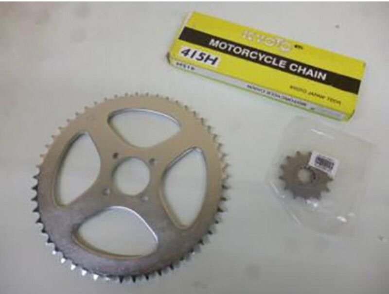kettenset für motorrad yamaha 50 dtr 1997 - 1999 95m005098-sr neu