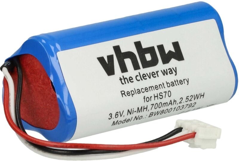 Vhbw - Akku kompatibel mit Wella Kadus Clipper HS70 Haarschneidemaschine (700 mAh, 3,6 v, NiMH)