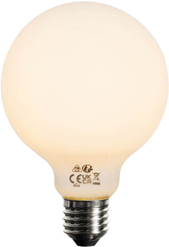 E27 Dimmbare LED-Glühbirne Opal G95 5W 450lm 2200K