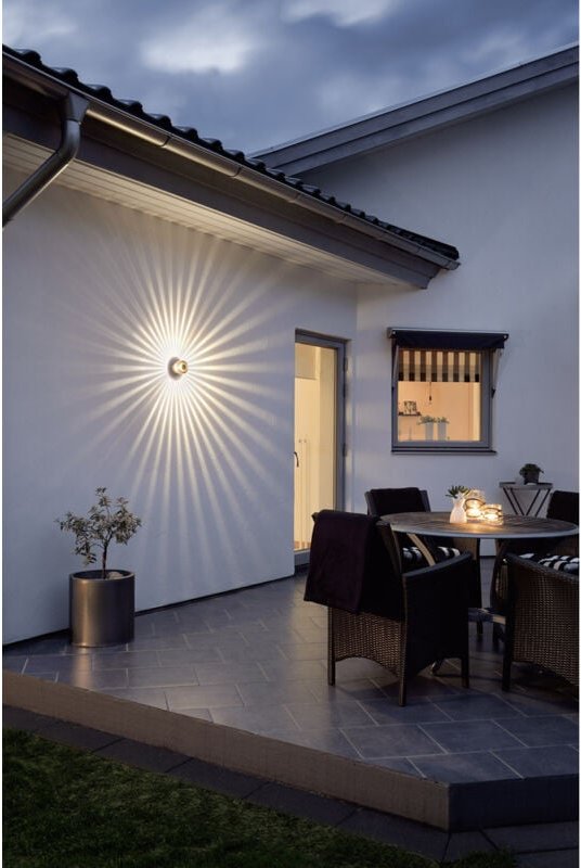 Konstsmide Monza Small 7900-800 LED-Außenwandleuchte EEK: G (A - G) LED LED fest eingebaut 3 W Bronz