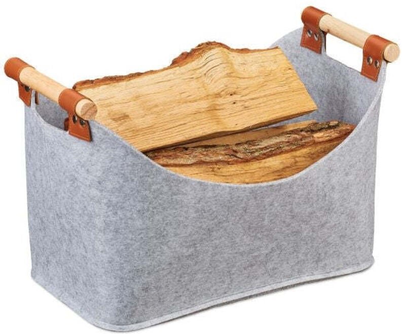 Thumbnail - Felt bag with wooden handles