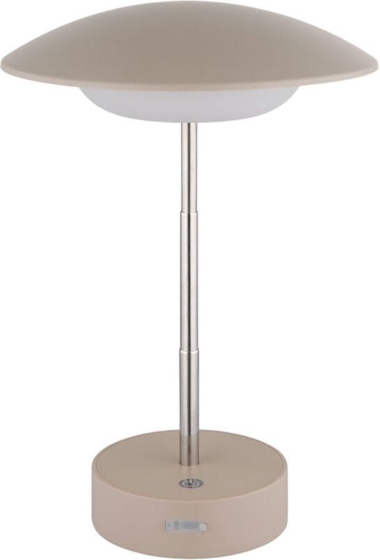 Globo Lighting - Tischlampe Touchdimmer Leselampe led Tischleuchte höhenverstellbar Nachttischlampe braun, 1W 40lm warmw...