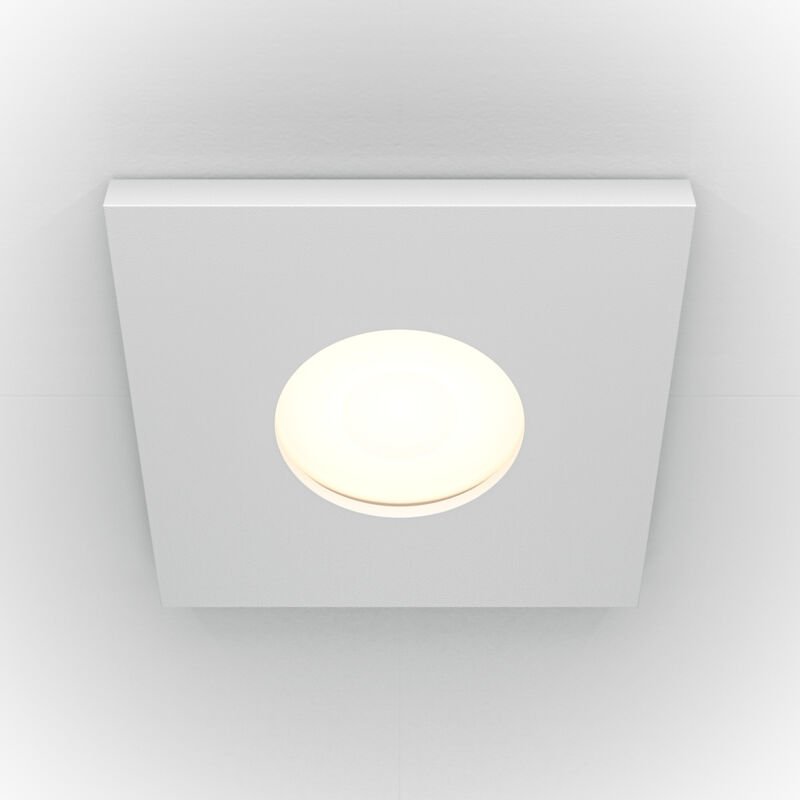 Stark Quadratisches Einbau-Downlight Weiß GU10 IP65 - Maytoni