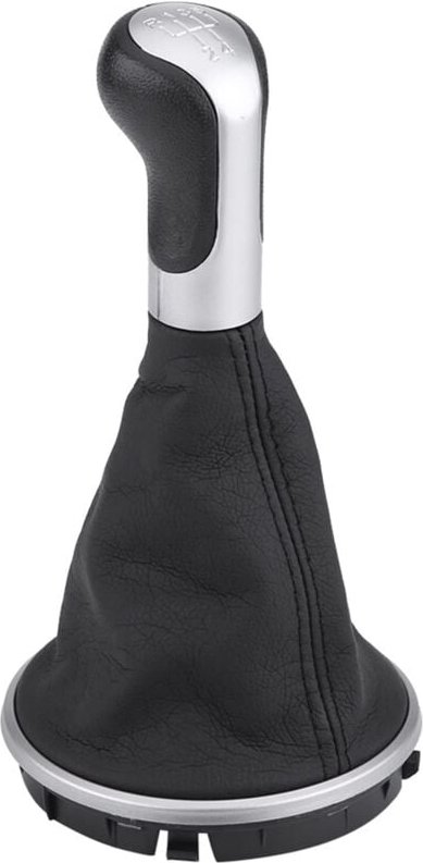 Zoternen - Akozon Schaltknauf, Schaltknauf, 5-Gang-Schaltknauf, L-förmige Gamaschenabdeckung für Skoda Fabia MK2 Roomste...