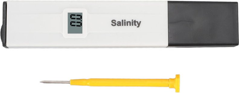 Digitales Salzgehaltmessgerät – Messbereich 0 bis 19,90 % – Für Kochen, Aquarien, Suppen, Trinkwasser