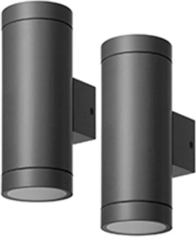 EDISHINE Up and Down Aussenleuchte, Wandleuchte Aussen 2er, IP44 Wasserdichte Wandlampe, Aussenbeleuchtung Hauswand, ohn...