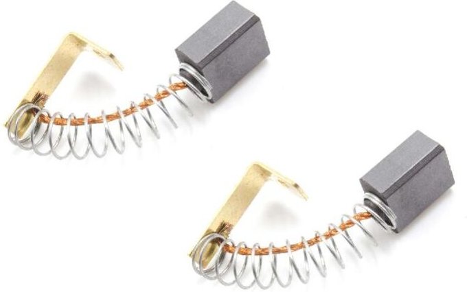 Vhbw - 2x Kohlebürste 5x8x13 mm kompatibel mit Diverse Elektromotoren, Winkelschleifer, Werkzeugmotoren Elektrowerkzeug ...