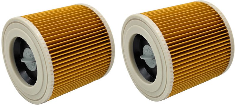 Patronenfilter - Passend für Kärcher Staubsauger - Abluftfilter der Serien WD1, WD2, WD3 und a - Abluftfilterpatrone - P...