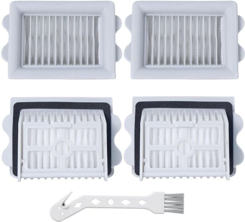 HEPA-Filter für Roborock Flexi/Flexi Lite/Flexi Pro Staubsauger Zubehör (4 HEPA-Filter + 1 Reinigungsbürste)
