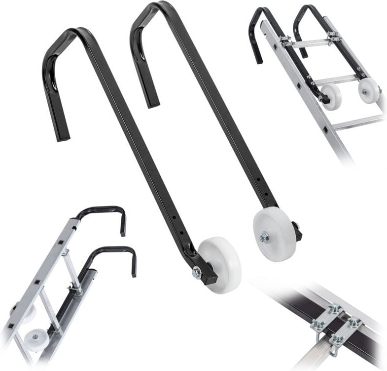 Kadax - st-uk Stahl-Leiternhalter für Firstleitern