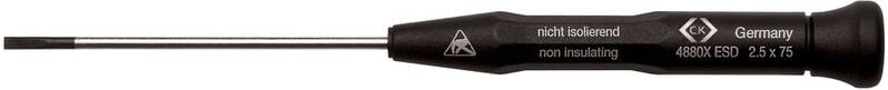 C.k Magma - c.k Xonic esd Schlitz-Schraubendreher Klingenbreite: 0.8 mm Klingenlänge: 60 mm din en 61340-2