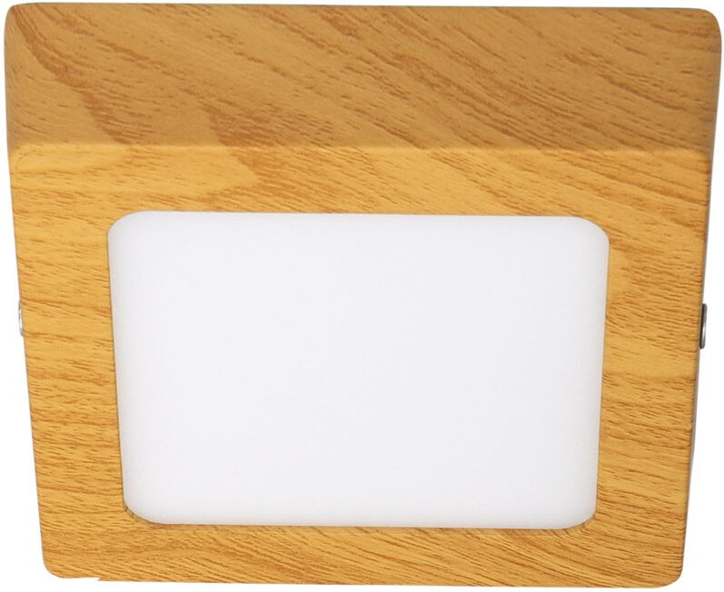 Efectoled - LED-Deckenleuchte 6W Eckig Aluminium 105x105mm Slim cct Wählbar Galán SwitchDimm Natürlich