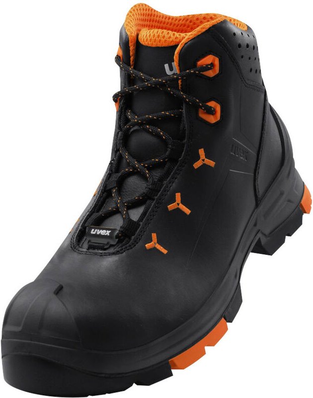 Uvex - 2 Sicherheits-Stiefel Gr.43 W11 S3L esd sr schwarz/orange 6503.2