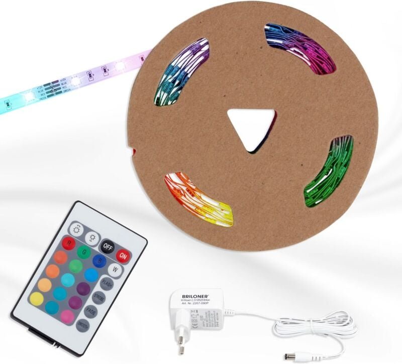 Briloner - led Band 3Meter 12W Fernbedienung rgb selbstklebend kürzbar IP20