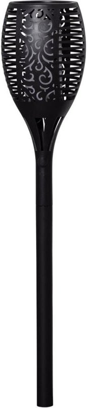 Ledkia - LED-Fackel Solar mit Flammeneffekt mit Spieß 1W 78 cm Schwarz