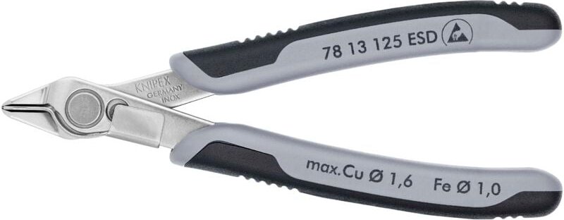 Knipex - Super-Knips 78 13 125 esd esd Printzange ohne Facette 125 mm