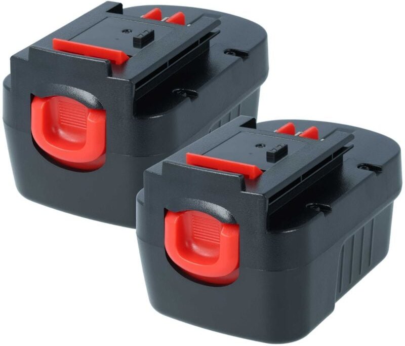 2x Akku Ersatz für Black & Decker 499936-34, 499936-35, A14, A144, A144EX, A14F für Werkzeug (1500 mAh, NiMH, 14,4 v) - ...
