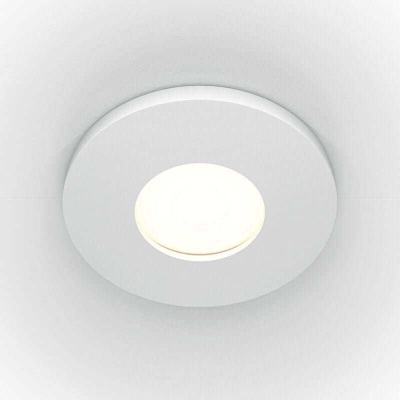 Stark Rundes Einbau-Downlight Weiß GU10 IP65 - Maytoni