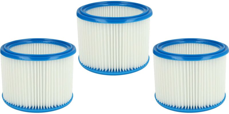 Filterset 3x Faltenfilter kompatibel mit aeg AP250ECP, AP300ELCP, AS300ELCP, AS500ELCP Nass- und Trockensauger - Filter,...