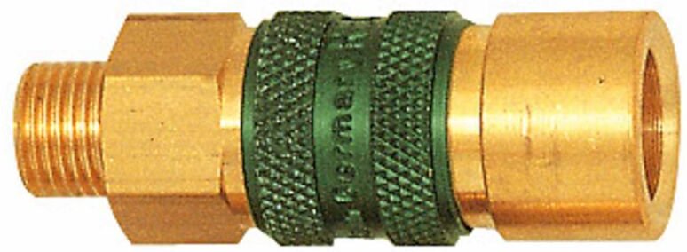 Unverwechselbare Schnellverschlusskupplung nw 5, g 1/8 ag, rot - Riegler