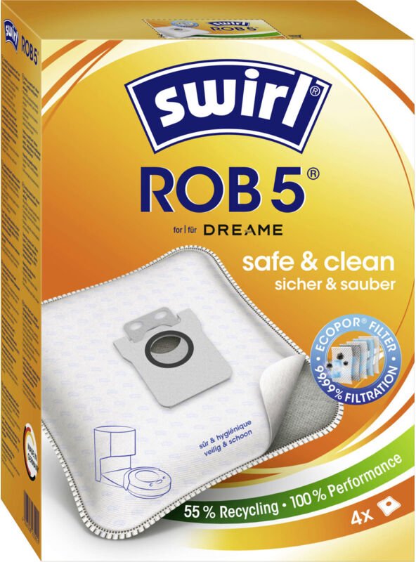 Swirl ROB 5 EcoPor Staubsaugerbeutel 4 Staubbeutel Staubsaugerbeutel