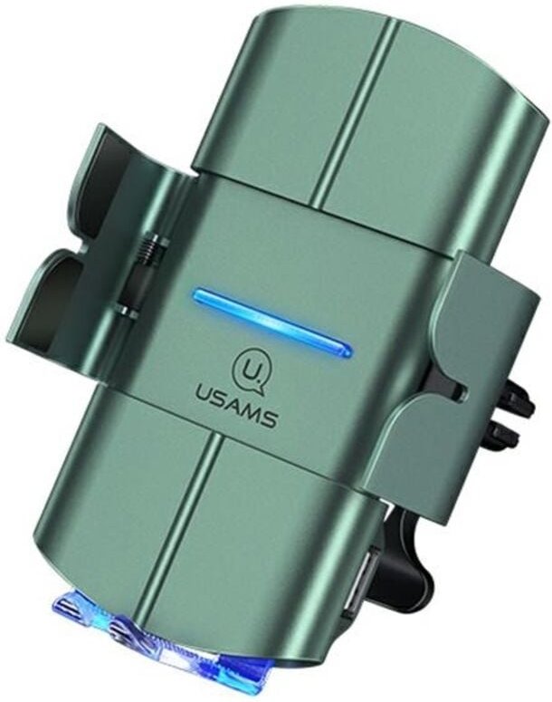 Induktive Autotelefonhalterung USAMS USCD133 10W Automatisch für Starod CD133ZJ02 Lüftungsgitter grüngrün