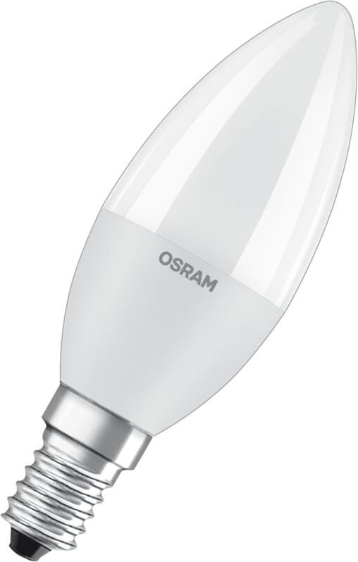 Osram - led Lampe mit E14 Sockel, Warmweiss (2700K), Kerzenform, 7.5W, Ersatz für 60W-Glühbirne, matt, led star classic ...