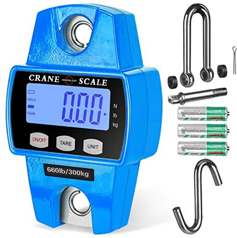660lb 300kg Digitale Hängewaage - Robuste wasserfeste Fischwaage - Handgepäckwaage, Kofferwaage, Jagdwaage, Bauernhofwaa...