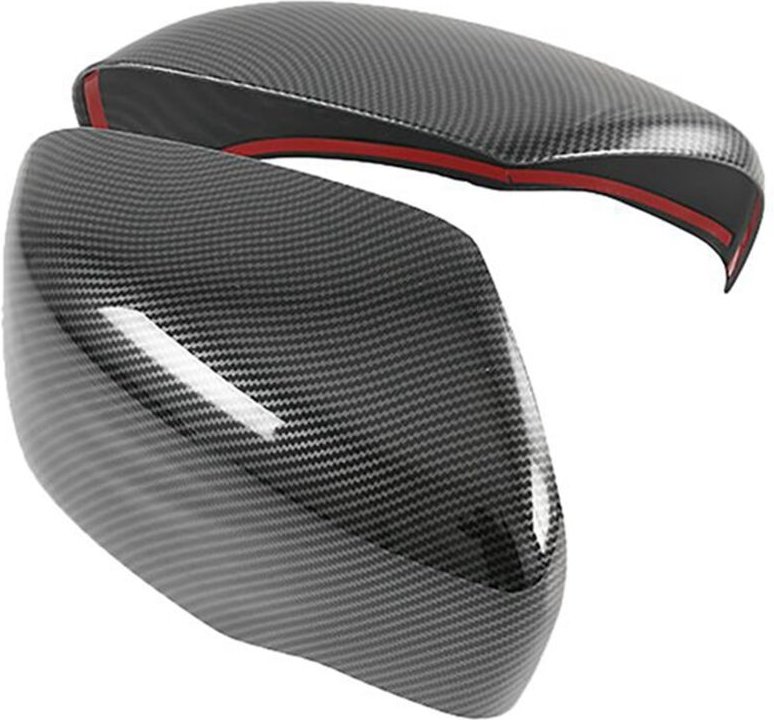 Für Navara NP300 2016-2021 Carbon Fiber Auto Rückspiegel Abdeckung Kappe Trim Dekorative Außen Zubehör