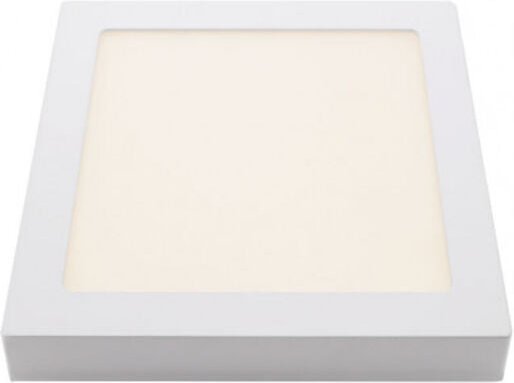 Fabrilamp - Downlight superf.tuff 18w 4000k white quadratisch 1530lm 3.5x22.5x22.5 cm