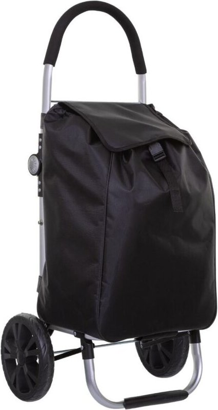 Five - Schwarzer Einkaufswagen, 5 Simply Smart, mit Taschen