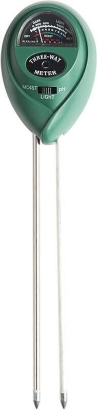 (26 × 3 × 3 cm) 1 Boden-pH-Tester, Bodenfeuchtigkeits-/pH-/Lichttester 3 in 1, Gartenwerkzeug-Set für Rasen und Blumentö...