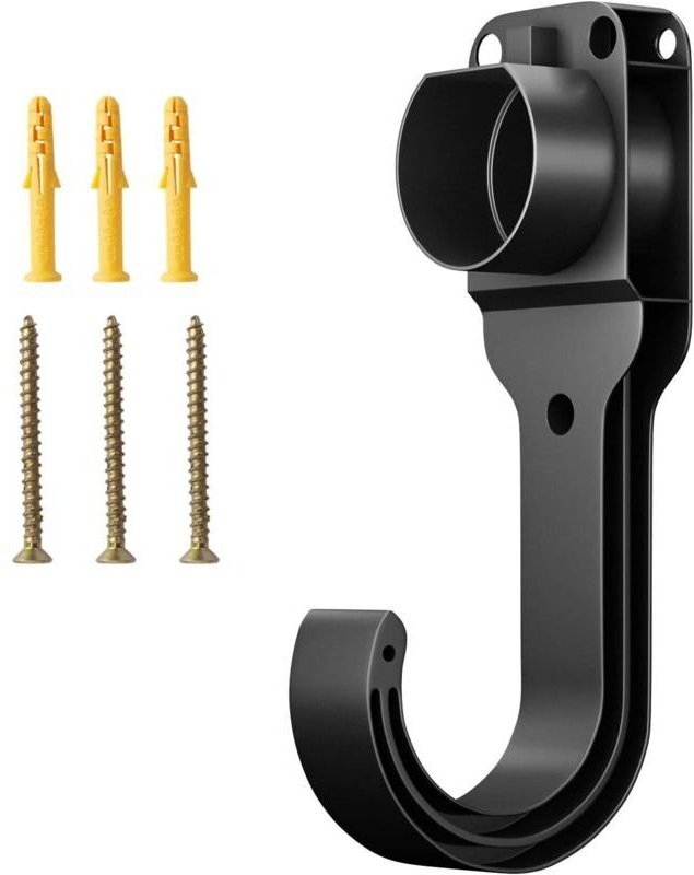 Wandhalterung Typ 2 für Ladekabel von Elektroautos – Robustes ABS-Material – Einfache Montage mit stabilen Schrauben