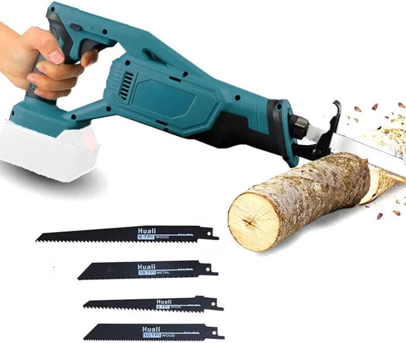 Sägeblatt, Akku-Sägeblatt, Säbelsägeblatt, 4x Blatt, für Holz Kunststoff und Metall (ohne Batterien), kompatibel mit Mak...