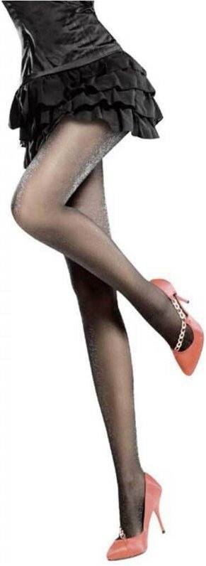 Trade Shop Traesio - Trade Shop - klassische glitzer-strumpfhosen elegante trend-strumpfhosen 20 den glitzer-strumpfhose...