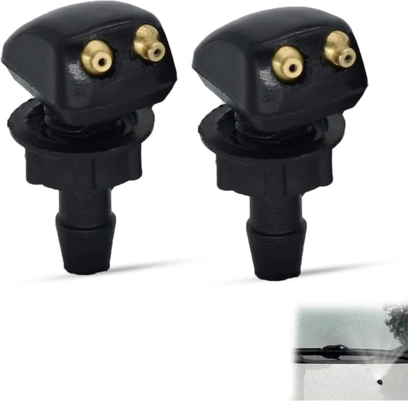 2 Stück Auto-Frontscheibenwischer-Waschdüsen, Auto-Frontscheibenwasch-Wischer-Sprühdüse, Universal-Auto-Windschutzscheib...