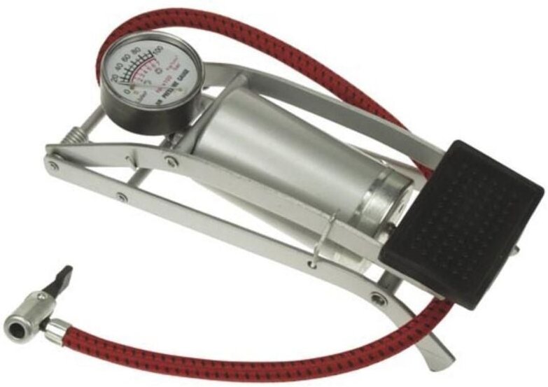 Fußpumpe + Manometer
