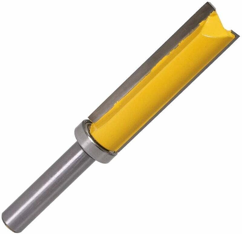 Fräser-Set für Fräsmaschine und Fräser, Finishing-Mustervorlage, Fräserschaft, Bündigfräser, Lager-Bündigfräser, 8 mm