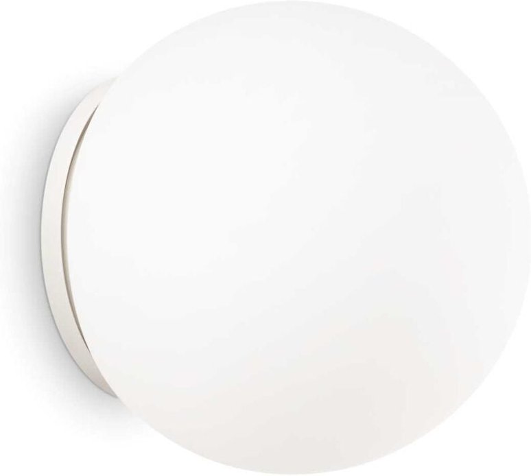 Ideal Lux - Mapa Bianco - 1 Light Small Globe Ceiling Flush Hellweiß, E27