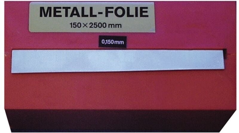 Record - Metallfolie Dicke 0,400 mm Stahl Länge 2500 mm Breite 150 mm