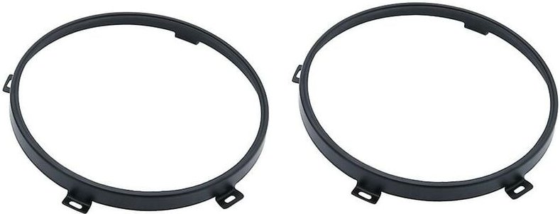 Woosien - Zoll runder Scheinwerfer-Montagehalterungsring für Wrangler Jk 2007–2017 Zubehör, schwarz