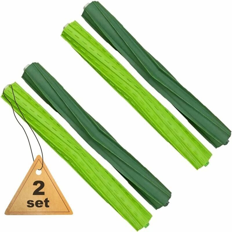 CHOYCLIT 2er-Pack Ersatz-Gummiwalzenbürsten für Staubsauger der S-Serie von IRobot Roomba S9 (9150) S9+ S9 Plus (9550)