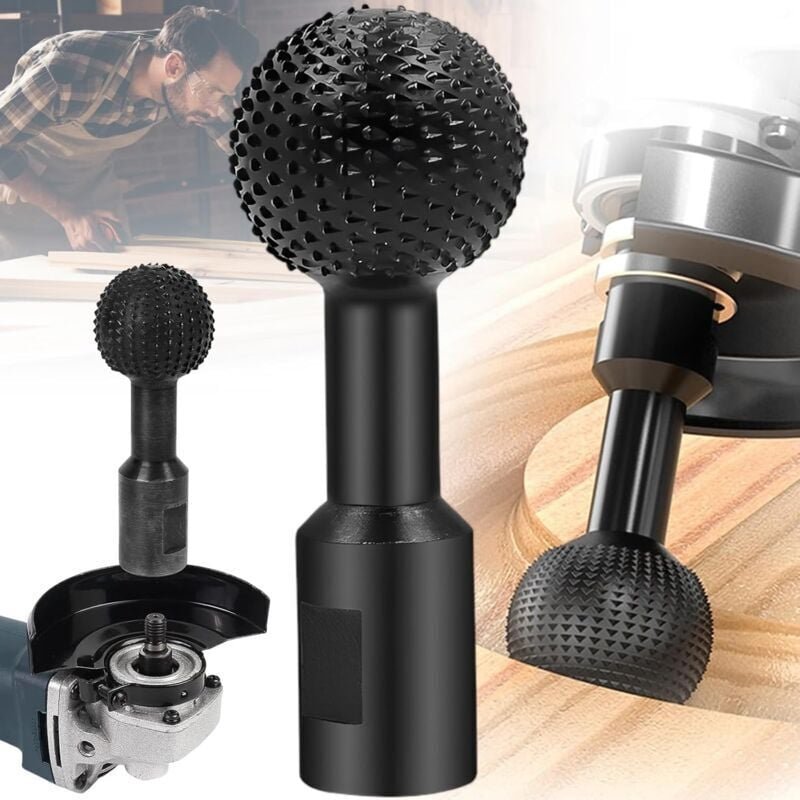 Kugelkopf-Holzschnitzbohrer, 40 mm rotierender Kugelkopf-Fräser, Metall-Holzschnitzwerkzeug, 14 mm Holzschnitz-Polierboh...