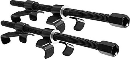 Federspanner Set 2-tlg Montagespanner Federspannersatz mit 4 Krallen bis 370mm Spannweite Feder spanner, für Tieferlegun...