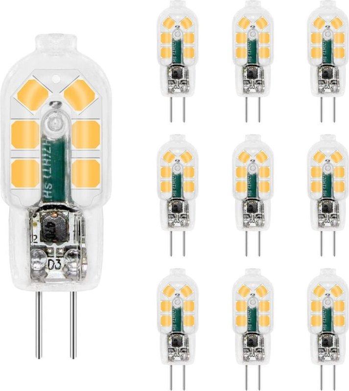 Memkey - G4 LED-Leuchtmittel, 12 v, 2 w, neutralweiß, 4000 k, 200 lm, G4 10 w, 20 w Halogenlampen-Äquivalent, nicht dimm...