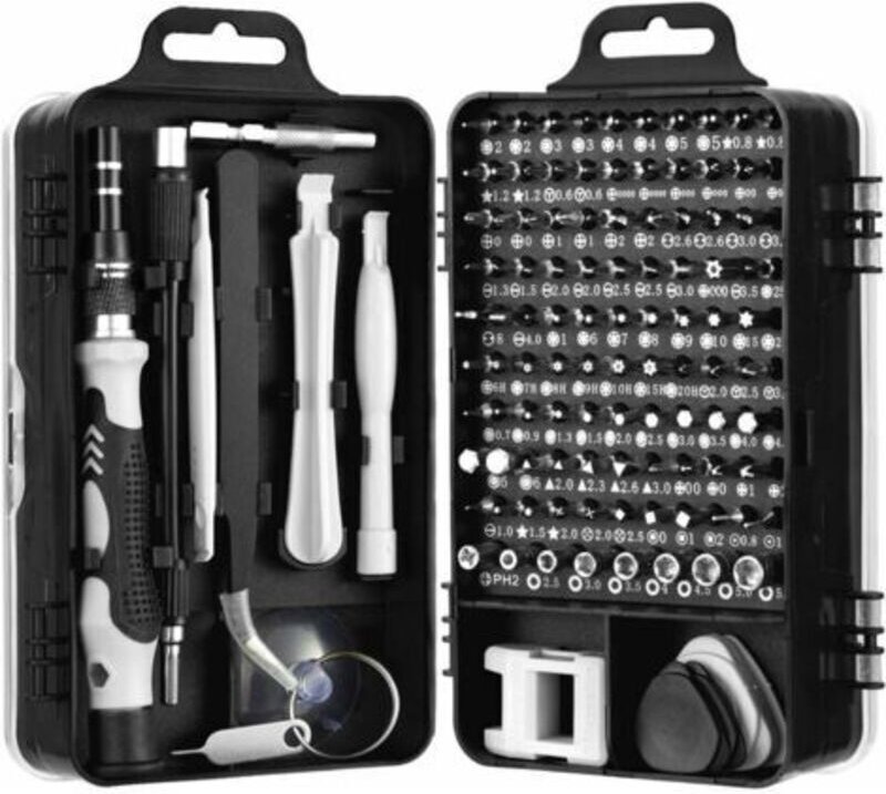 115-in-1 Mini-Präzisions-Schraubendreher-Set (Grau) Präzisions-Schraubendreher-Set für Waschmaschine Klimaanlage Kühlsch...