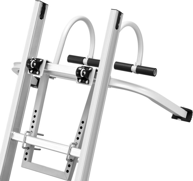 Mophorn Leiterstabilisator, 2-in-1-Verlängerungswandleiter-Abstandshaken. Dachfirstleiterzubehör für horizontale und ver...