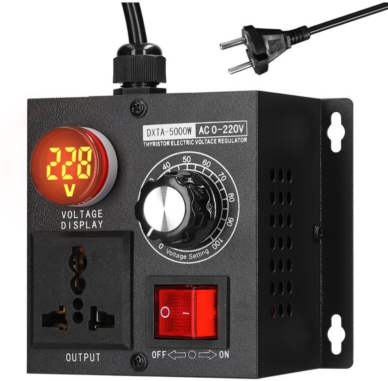 220 V Wechselstrom, 5000 W, einstellbarer Spannungsregler, Motordrehzahlregler, Lüftersteuerung